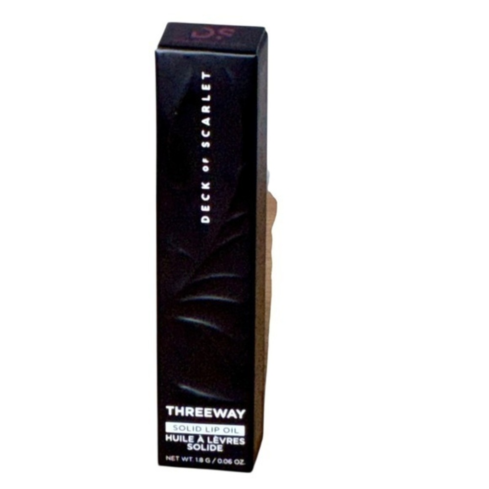 Deck of Scarlet Threeway Solid Lip Oil in Rosewood Blush